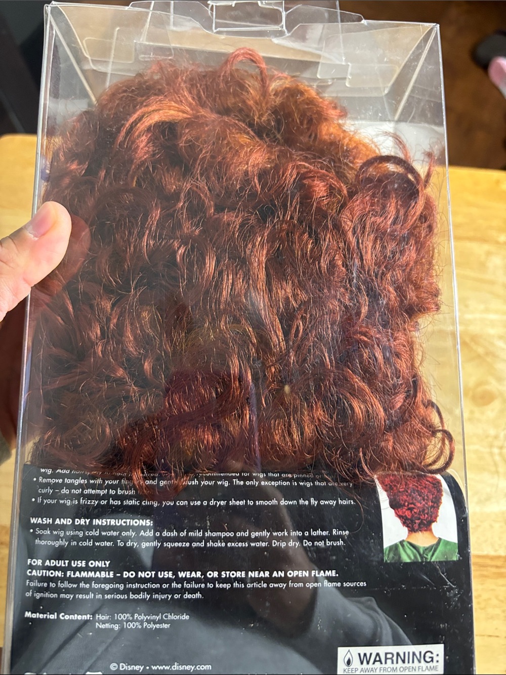 Disney Winifred Sanderson Curly Red Head Wig - Picture 2 of 5